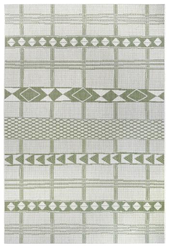 Hanse Home Collection koberce Kusový koberec Flatweave 104853 Green/Cream - 80x150 cm Zelená