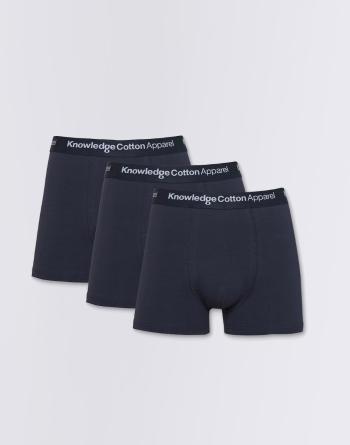 Knowledge Cotton 3-Pack Underwear 1001 Total Eclipse S