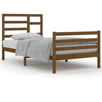 Rám postele medově hnědý masivní dřevo 100 × 200 cm, 3105853 (3105853)