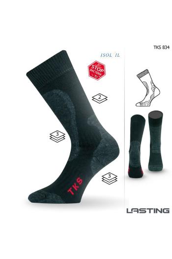 Lasting TKS 834 černá ponožky do zimy Velikost: (42-45) L ponožky