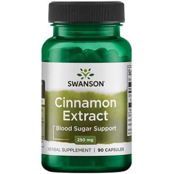 Swanson Cinnamon Extract 250 mg (Extrakt ze skořice), 90 kapslí (87614141145)