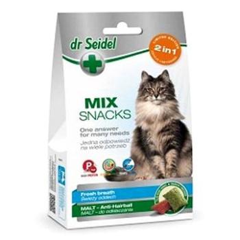 Dr. Seidel Snacks for cats Mix 2in1 for fresh breath & malt 60g (5901742001223)