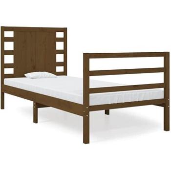 Rám postele medově hnědý masivní dřevo 75 × 190 cm Small Single, 3104246 (3104246)