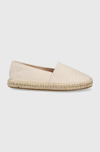 Espadrilky Calvin Klein béžová barva