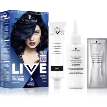 Schwarzkopf LIVE Intense Colour permanentní barva na vlasy odstín 090 Cosmic Blue 1 ks