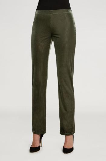 Kalhoty Wolford dámské, zelená barva, široké, high waist