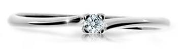 Cutie Diamonds Třpytivý prsten z bílého zlata s briliantem DZ6733-2948-00-X-2 55 mm