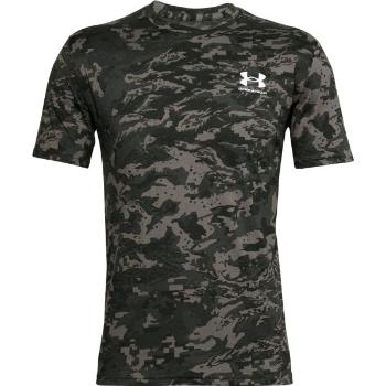 Under Armour ABC CAMO SS Pánské triko, tmavě zelená, velikost M