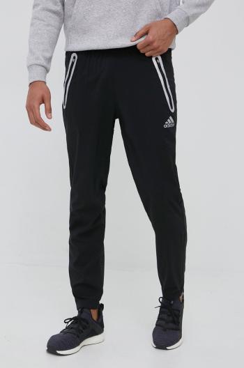 Běžecké kalhoty adidas Performance Fast H58574 černá barva