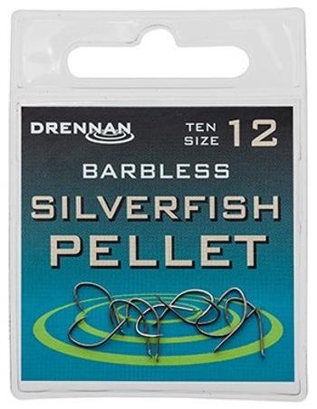 Drennan háčky bez protihrotu silverfish pellet barbless - velikost 16