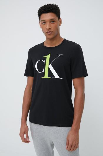 Plážové tričko Calvin Klein Underwear černá barva