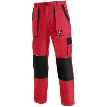Canis Pracovní kalhoty CXS LUXY JOSEF - Červená / černá | 52