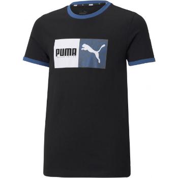 Puma ALPHA TEE Chlapecké sportovní triko, černá, velikost 128