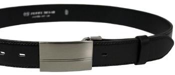 Penny Belts Pánský kožený společenský opasek 35-020-1PS-60 black 100 cm