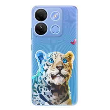 Odolné silikonové pouzdro iSaprio - Leopard With Butterfly - Infinix Smart 7