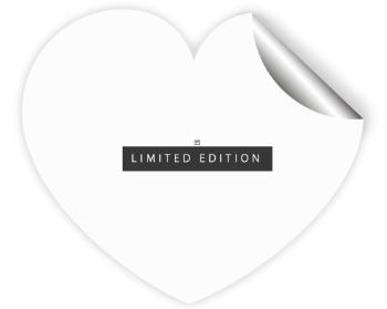 Samolepky srdce - 5 kusů limitovaná edice