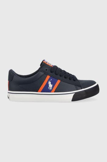 Dětské sneakers boty Polo Ralph Lauren tmavomodrá barva