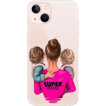 iSaprio Super Mama - Two Boys pro iPhone 13 (smtwboy-TPU3-i13)
