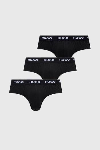Spodní prádlo HUGO (3-pack) pánské, černá barva