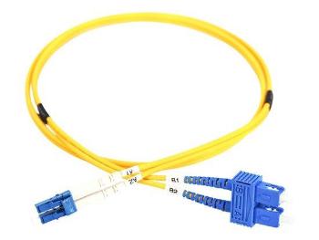 Digitus Fiber Optic Patch Cord, LC-SC, SM 09/125 µ, Duplex, 2m