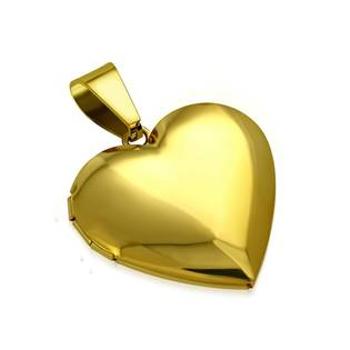 Šperky4U Ocelový přívěšek - medailon otevírací srdce - OPP1772-M