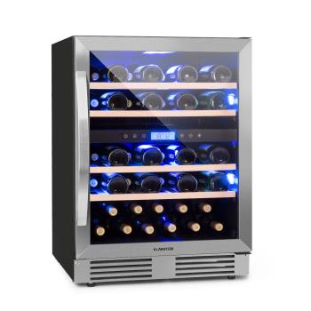 Klarstein Vinovilla Duo43 dvouzónová chladnička na víno, 129 l, 43 lahví, 3 barvy, skleněné dveře