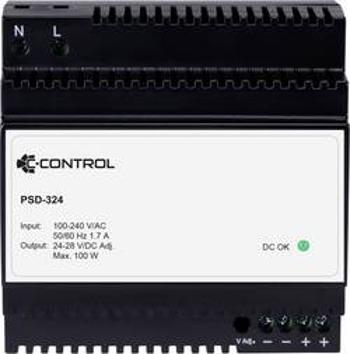 Síťový zdroj na DIN lištu C-Control PSD-324, 1 x, 24 V/DC, 4.2 A, 100 W