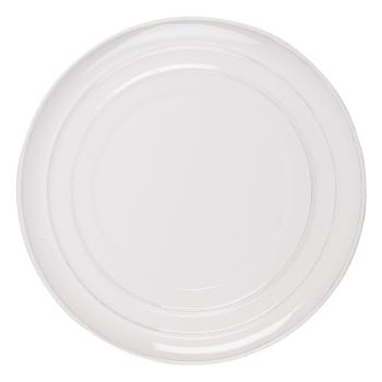 Bílý vroubkovaný talíř Romantic Intense - Ø 28*3 cm RIFP