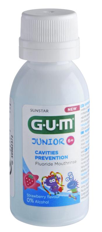 GUM Junior ústní voda (výplach) pro děti s fluoridy CPC 0,07 %, 30 ml