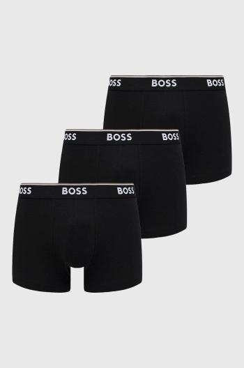 Boxerky BOSS 3 - Pack pánské, černá barva