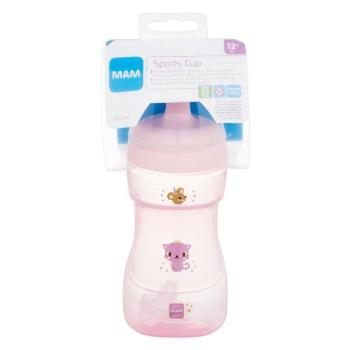 MAM Sports Cup 12m+ Pink 330 ml hrneček pro děti