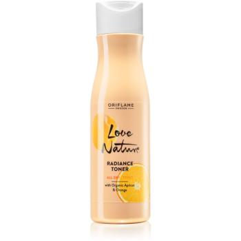 Oriflame Love Nature Organic Apricot & Orange rozjasňující pleťová voda pro hydrataci pleti a minimalizaci pórů 150 ml