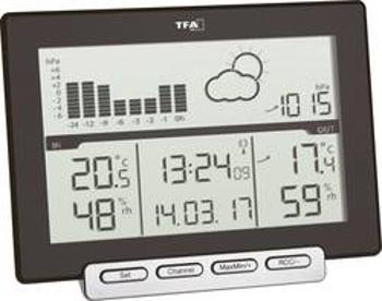 Digitální bezdrátová meteostanice TFA Dostmann Meteo Sens 35.1139.01, Max. dosah 80 m, černá