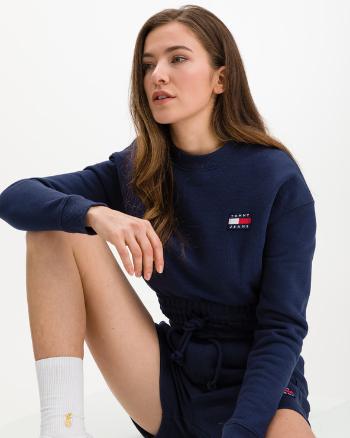 Tommy Jeans Super Cropped Badge Mikina Modrá