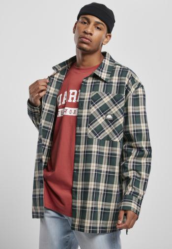 Southpole Check Flannel Shirt green - XL