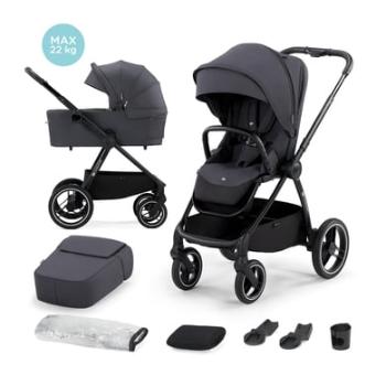 Kinderkraft Kombinovaný kočárek NEA 2v1 2022 deep grey