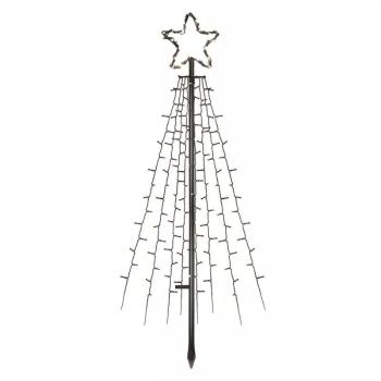 EMOS LED vánoční strom kovový 180 cm, studená bílá, časovač DCTC02