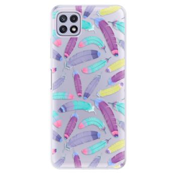 Odolné silikonové pouzdro iSaprio - Feather Pattern 01 - Samsung Galaxy A22 5G