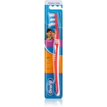 Oral B 1-2-3 Classic Care zubní kartáček medium 1 ks