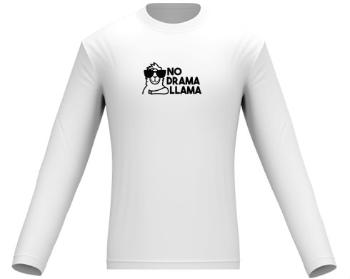 Pánské tričko dlouhý rukáv No drama llama