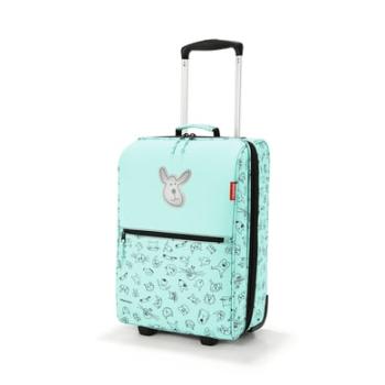 Dětská taška na kolečkách Reisenthel Trolley XS kids Cats and dogs mint