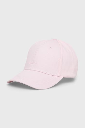Bavlněná baseballová čepice Aldo Manereryn , růžová barva