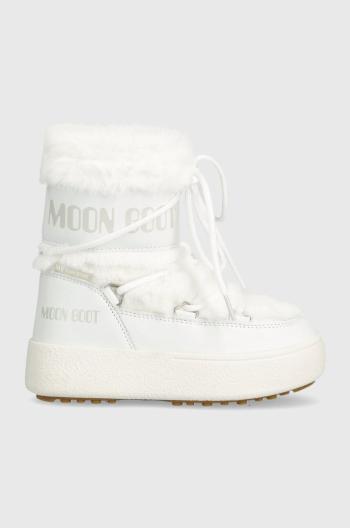 Dětské sněhule Moon Boot 34300900 MB JTRACK FAUX FUR WP bílá barva