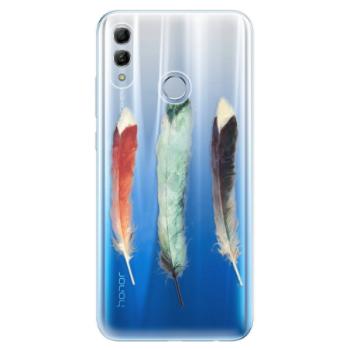 Odolné silikonové pouzdro iSaprio - Three Feathers - Huawei Honor 10 Lite