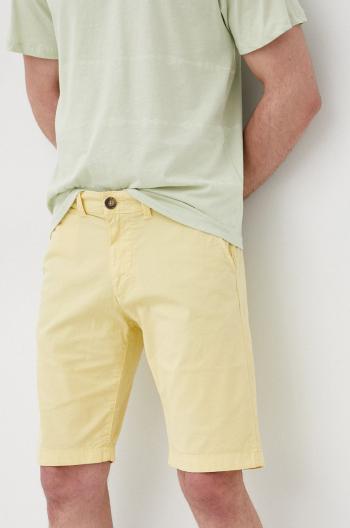 Kraťasy Pepe Jeans Mc Queen Short pánské, žlutá barva