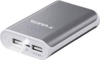 Powerbanka Varta Powerpack family 6000, Li-Ion akumulátor 6000 mAh, šedá, bílá