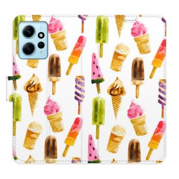 Flipové pouzdro iSaprio - Ice Cream Pattern - Xiaomi Redmi Note 12 5G