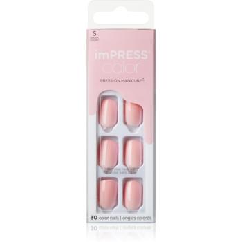 KISS imPRESS Color Short umělé nehty Pick Me Pink 30 ks