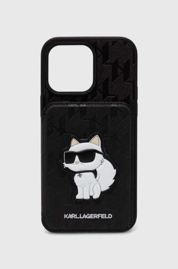 Obal na telefon Karl Lagerfeld iPhone 15 Pro Max 6.7" černá barva