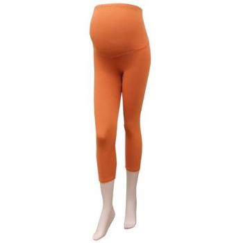 Gregx Těhotenské legíny 3/4 délka - oranžová XL/XXL